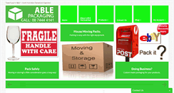 Desktop Screenshot of ablepackaging.com.au